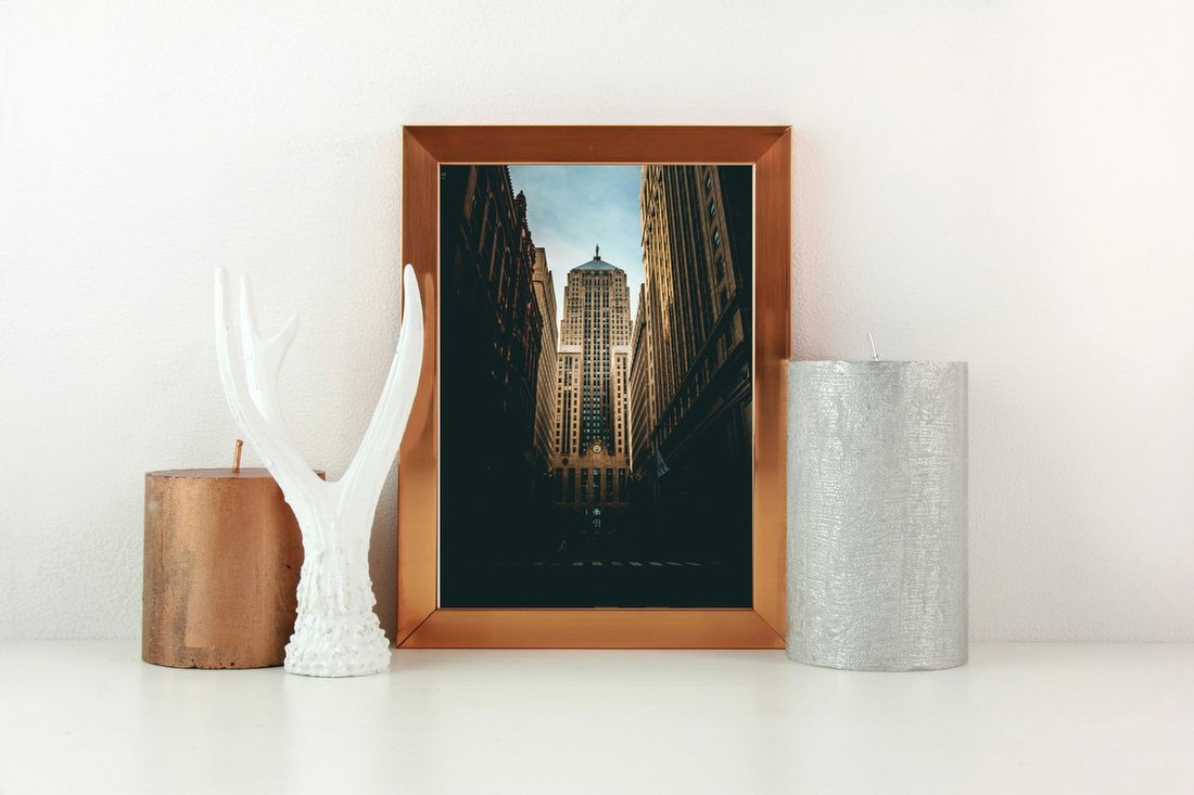 Tower Framed by City Streets