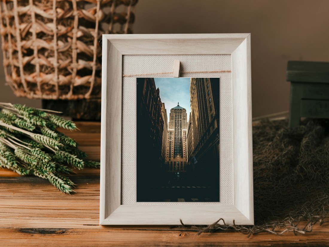 Tower Framed by City Streets