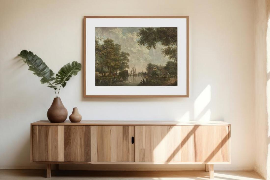 Behangsel met Hollands landschap – Jurriaen Andriessen