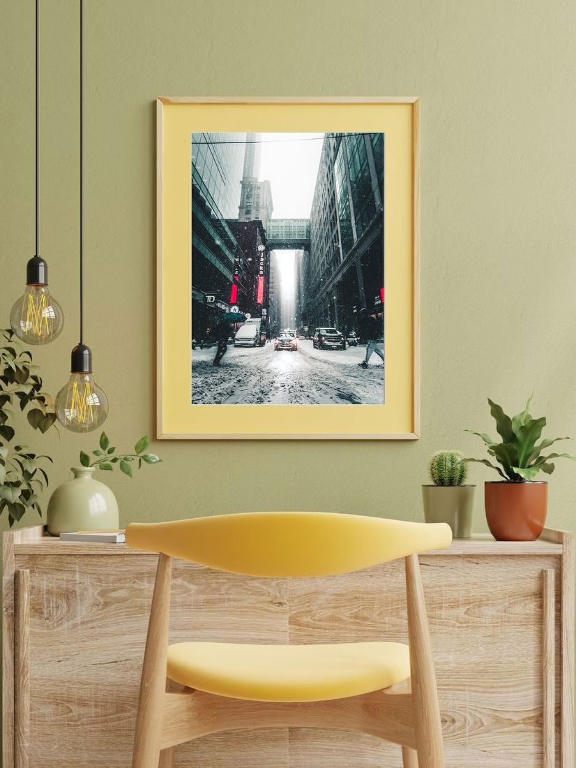 Snowy City Street