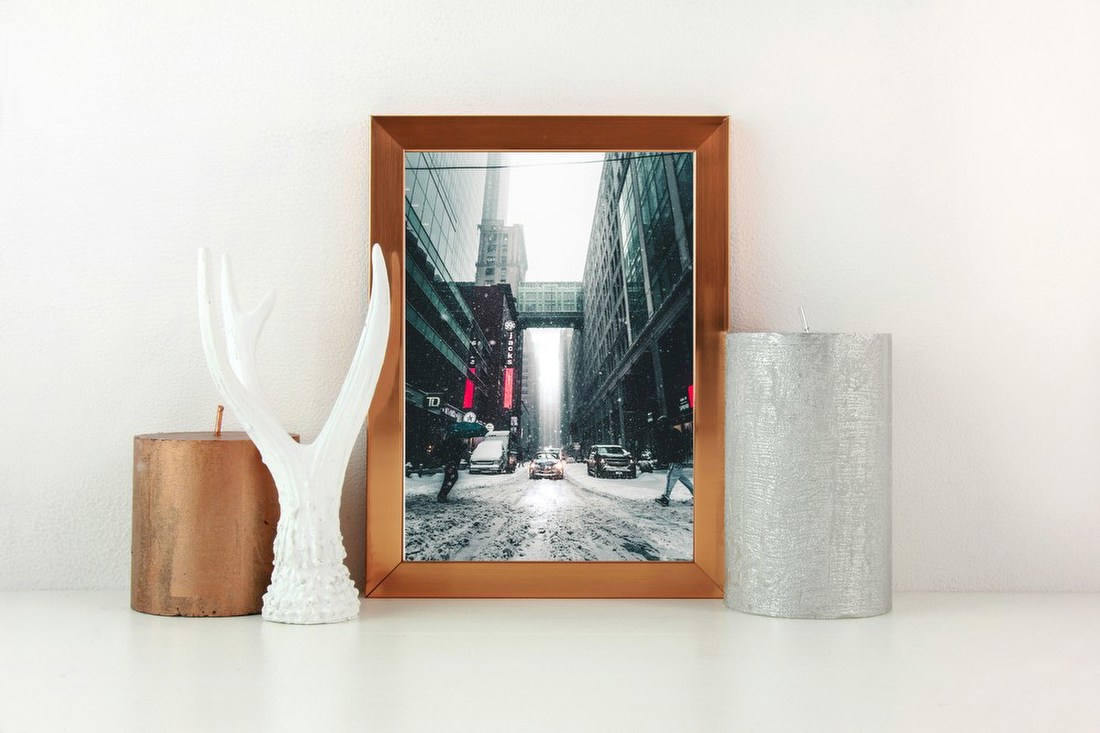 Snowy City Street
