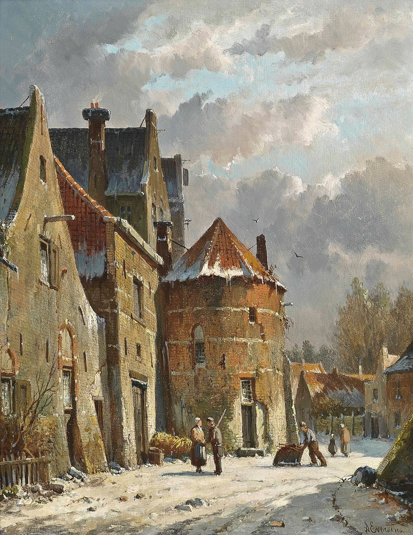 Sunny Dutch Street – Adrianus Eversen
