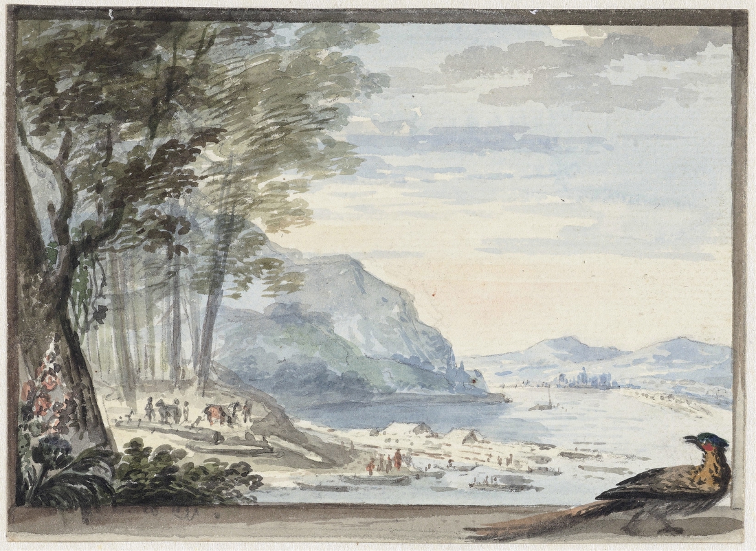 River Landscape with a Hen in the Foreground – Aert Schouman