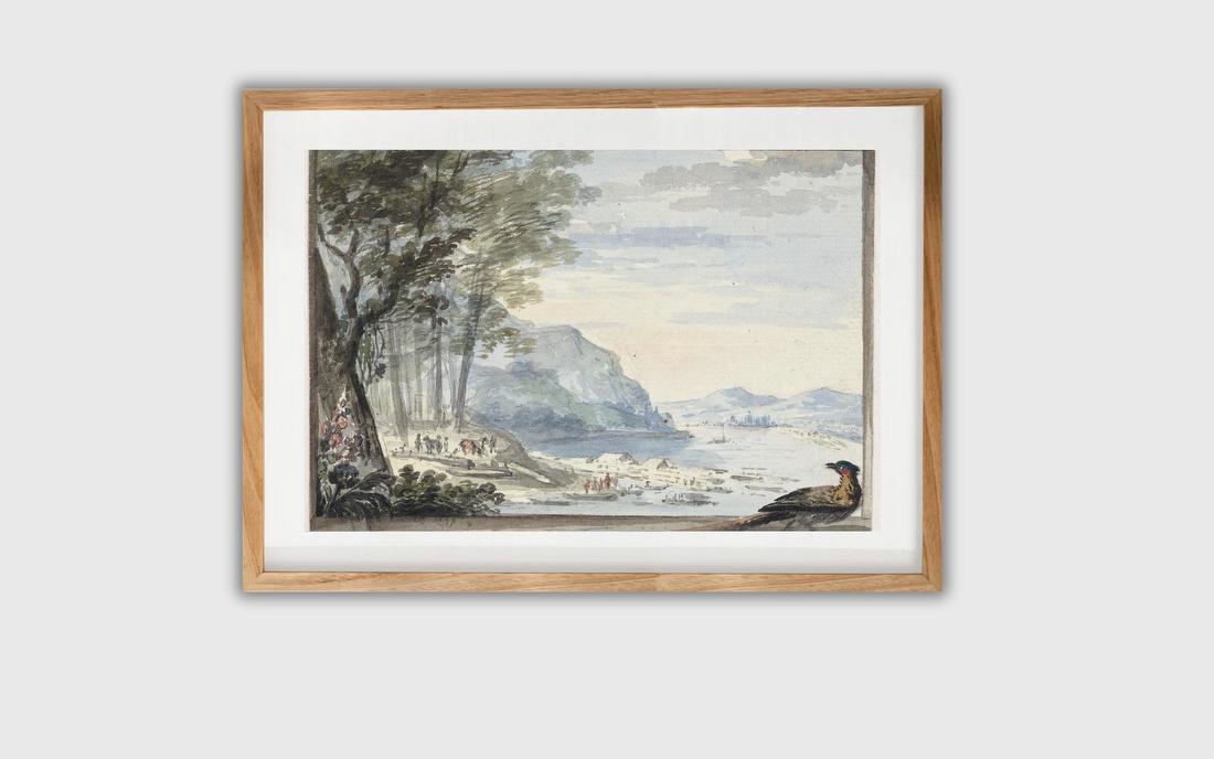 River Landscape with a Hen in the Foreground – Aert Schouman