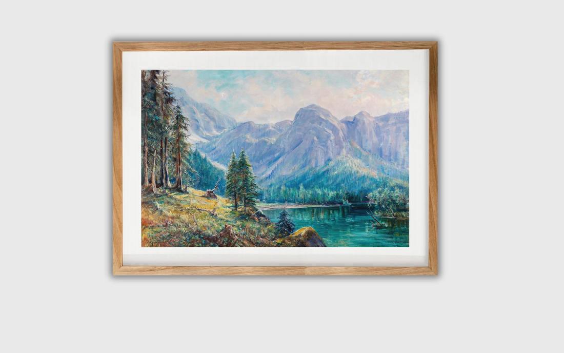 Hallstättersee with View of the Dachstein – Carl Kaiser-Herbst
