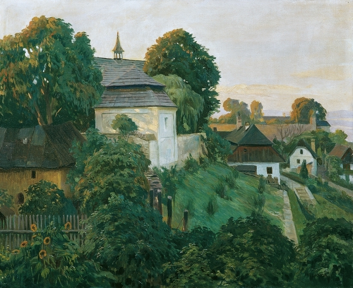 An der Klostermauer in Opocno
