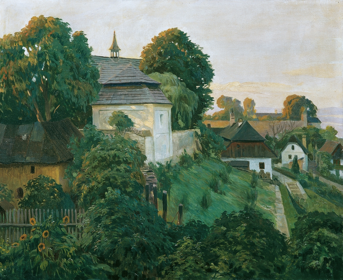 An der Klostermauer in Opocno – Hubert Landa