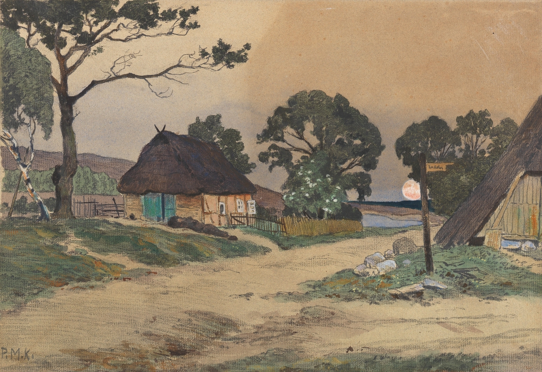 Evening in the Heath Village – Paul Müller-Kaempff
