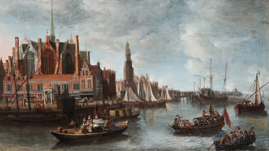 View of Nieuwe Kerk in Amsterdam – Anthonie Beerstraaten