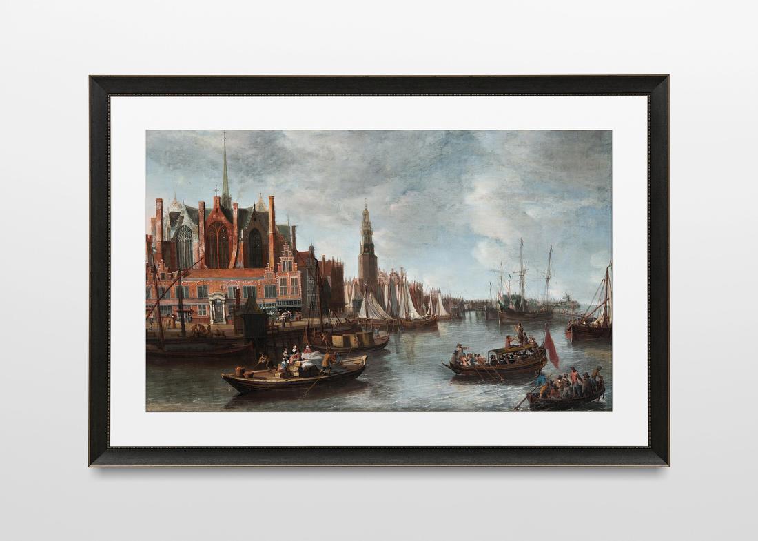 View of Nieuwe Kerk in Amsterdam – Anthonie Beerstraaten