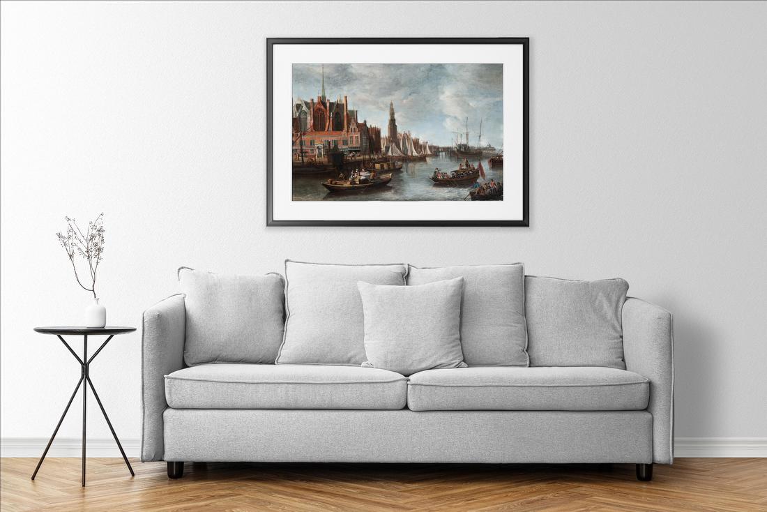 View of Nieuwe Kerk in Amsterdam – Anthonie Beerstraaten