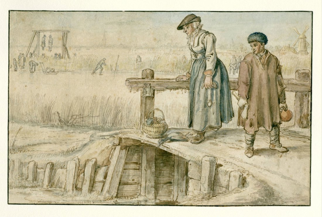 Ijsgezicht Bij Een Brouwerij – Hendrick Avercamp