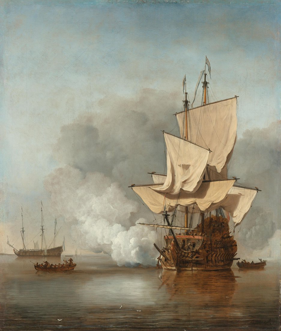 The Cannon Shot – Willem van de Velde the Younger