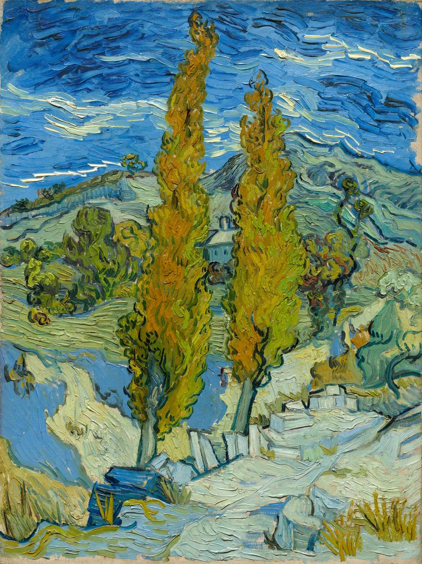 Cypresses Along a Path – Vincent van Gogh