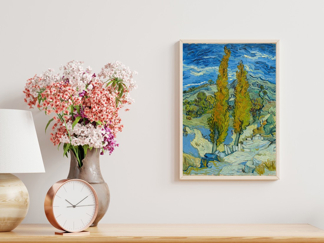 Cypresses Along a Path – Vincent van Gogh