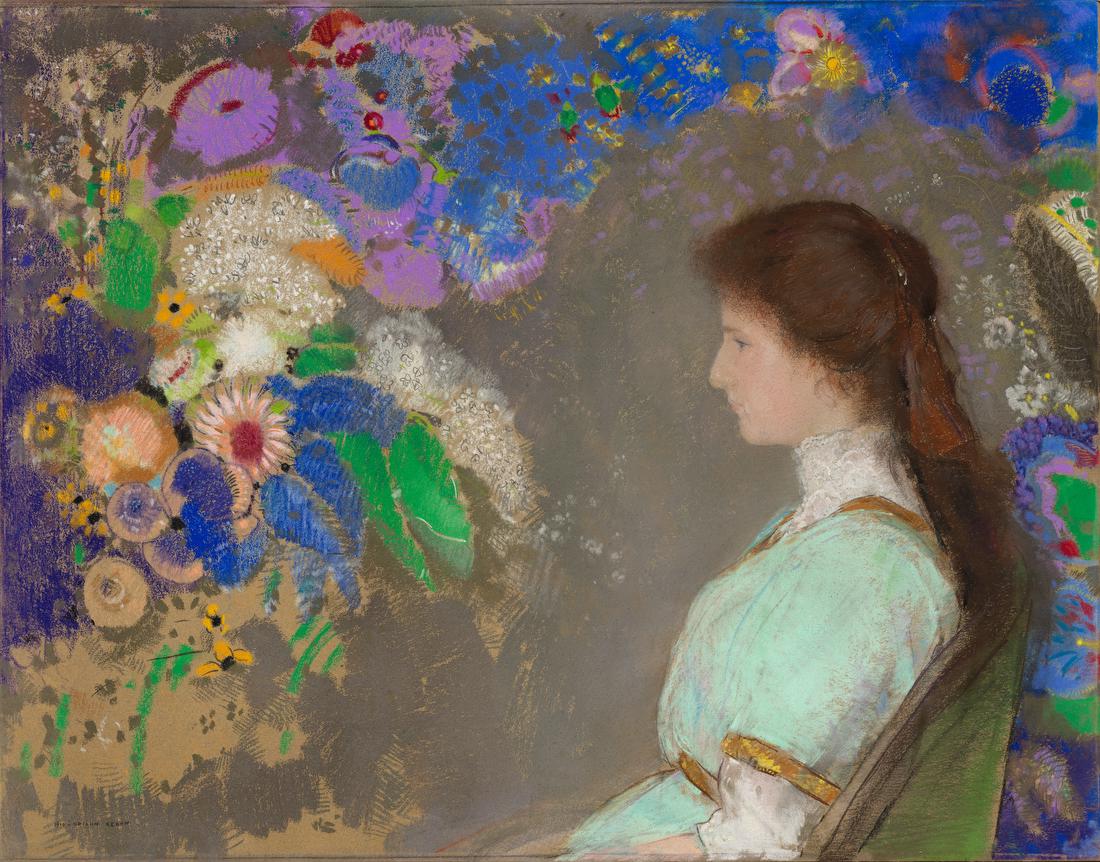 Portrait of Violette Heymann – Odilon Redon