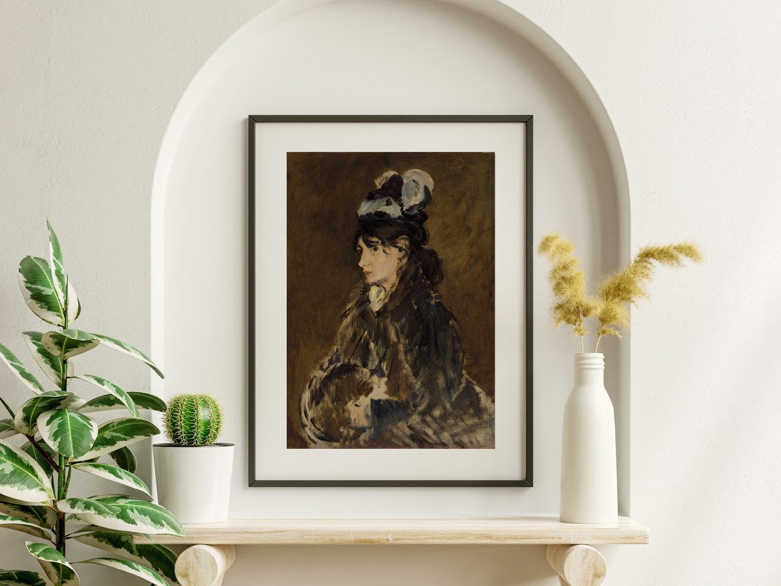 Berthe Morisot au Manchon – Édouard Manet