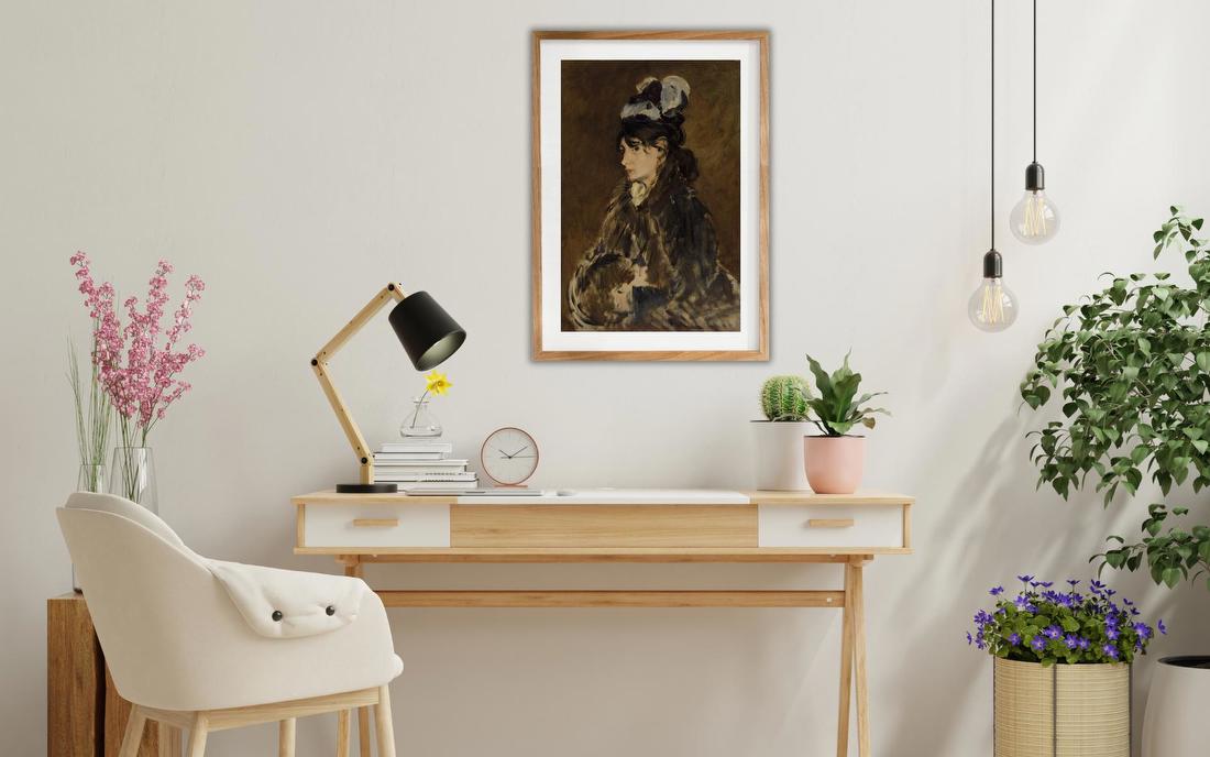 Berthe Morisot au Manchon – Édouard Manet