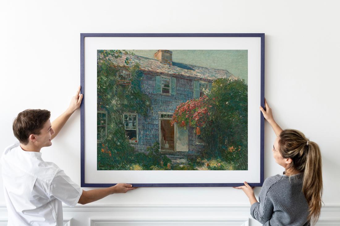 Old House and Garden – Childe Hassam