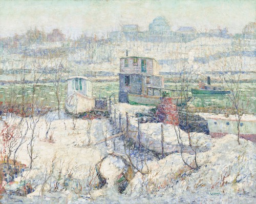 Harlem River Winter Scene