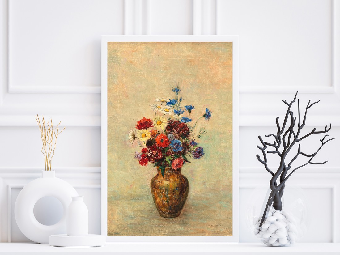 Flowers in Green Vase – Odilon Redon