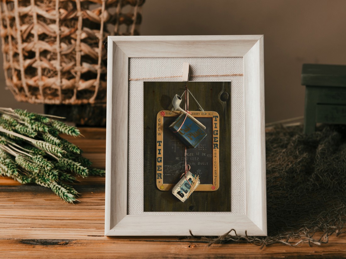 Slate, Pipe, Tobacco, and Box of Matches – Peter McCallion