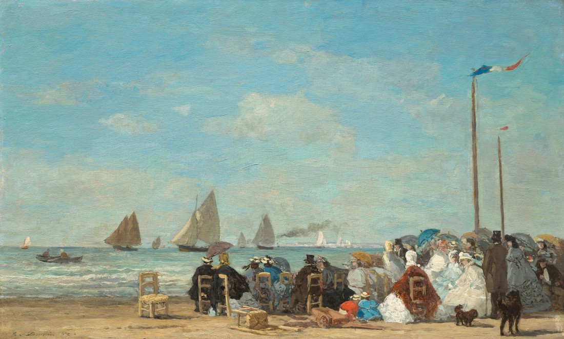 Beach Scene at Trouville – Eugène Boudin