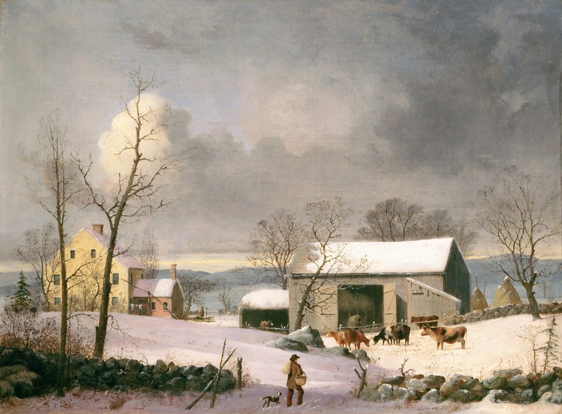 Winter in the Country, A Cold Morning – George Henry Durrie