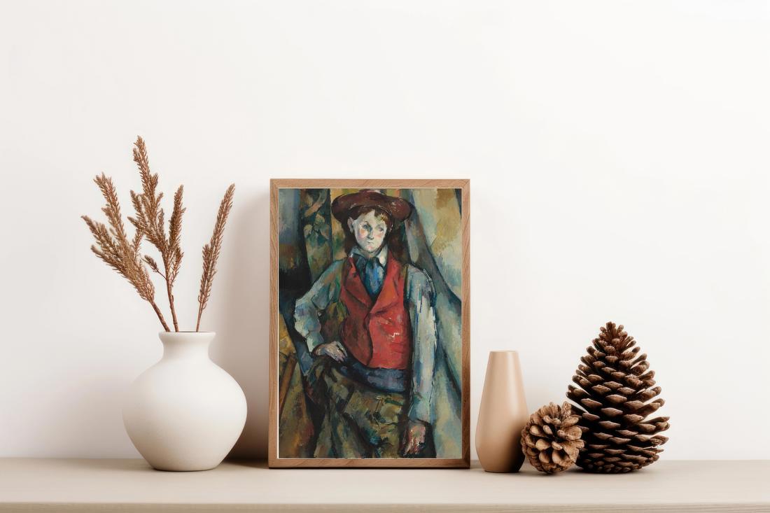 Boy in a Red Vest – Paul Cezanne