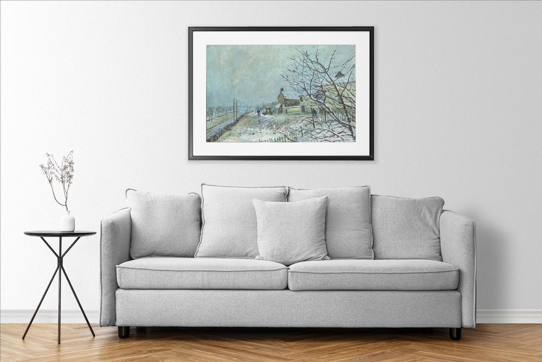 First Snow in Louveciennes – Alfred Sisley
