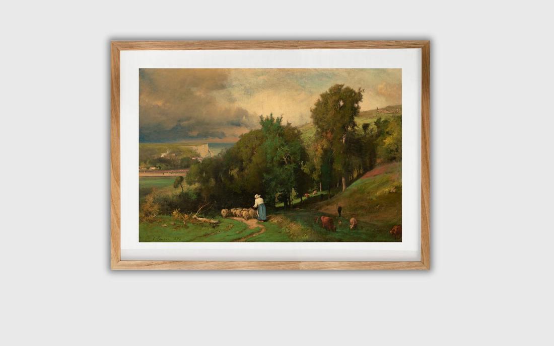 Hillside at Étretat – George Inness