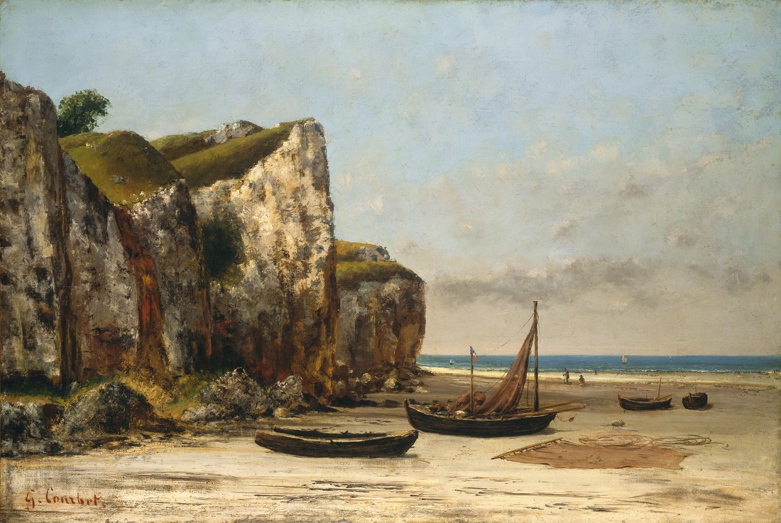 Beach in Normandy – Gustave Courbet