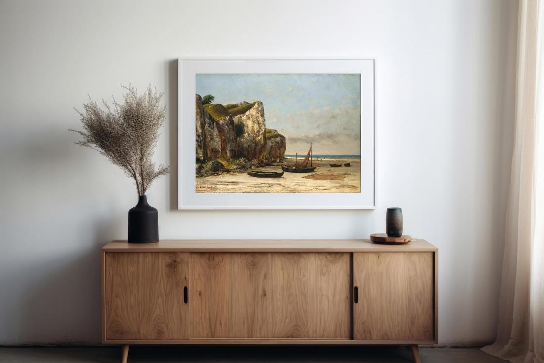 Beach in Normandy – Gustave Courbet