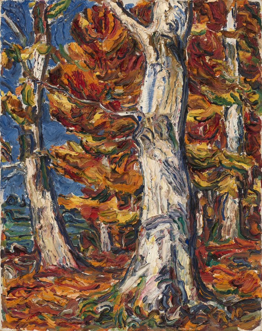 White Beeches in Fall – Christian Rohlfs