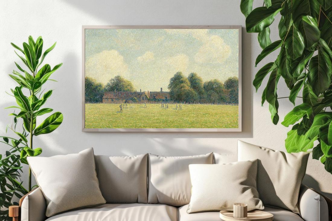 Hampton Court Green – Camille Pissarro