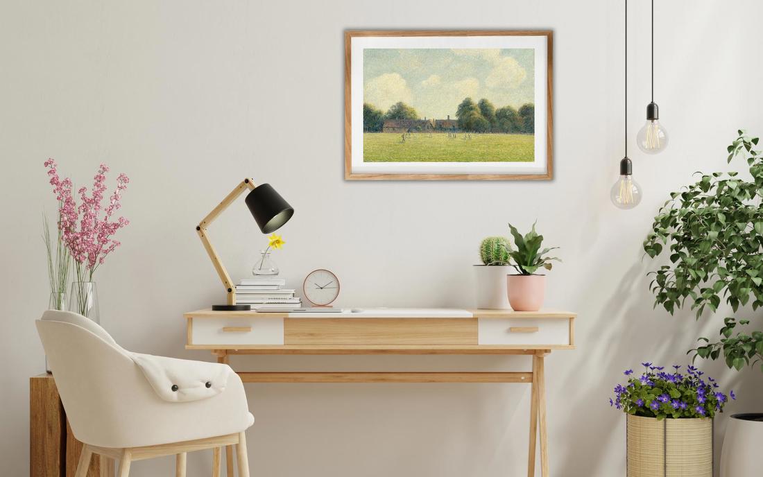 Hampton Court Green – Camille Pissarro