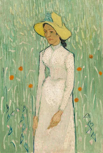 Girl in White in the Woods