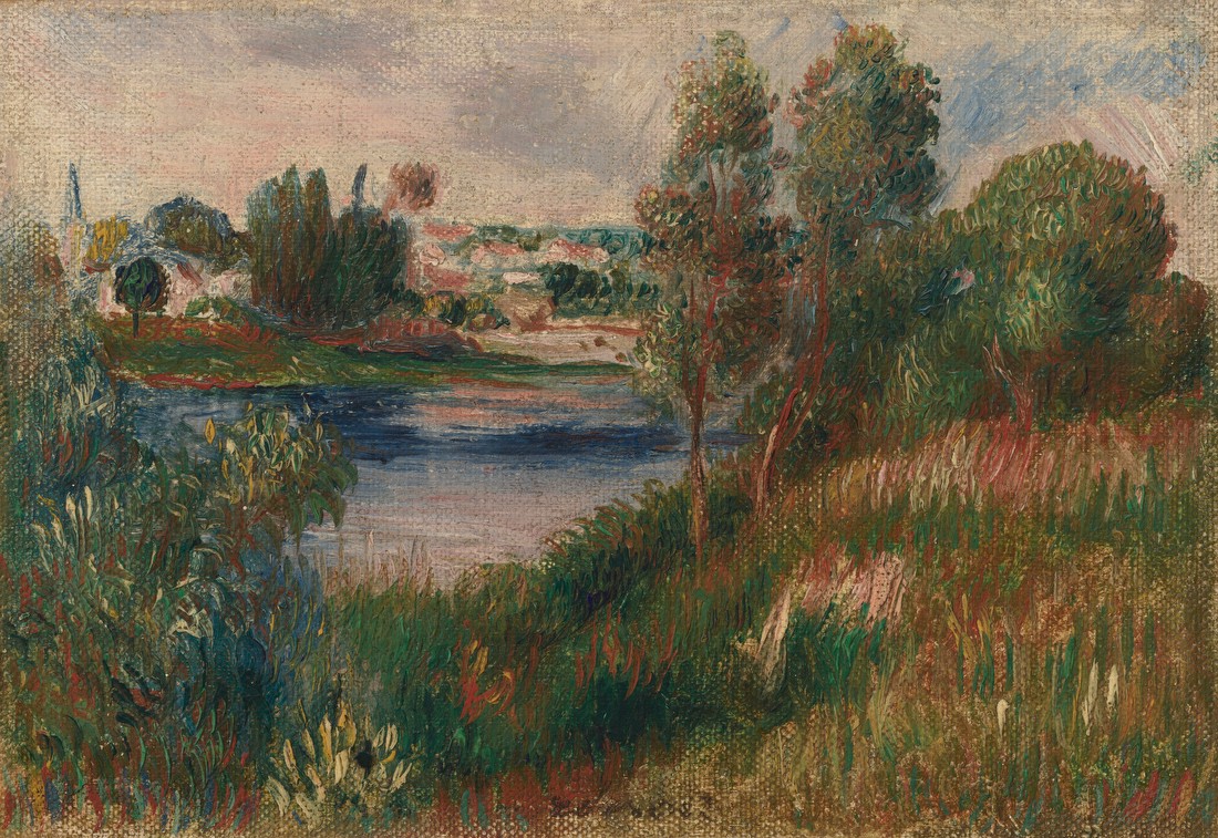 Landscape at Vétheuil – Pierre-Auguste Renoir