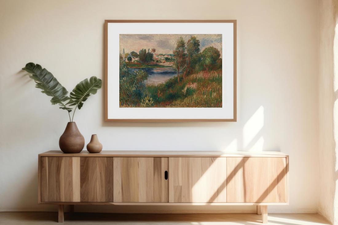 Landscape at Vétheuil – Pierre-Auguste Renoir