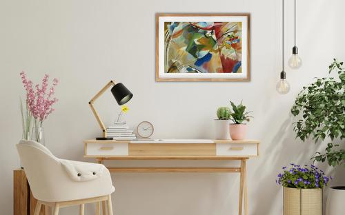 Painting with Green Center