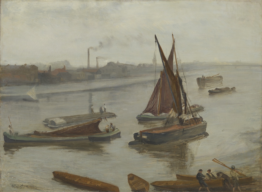 Grey and Silver: Old Battersea Reach – James McNeill Whistler
