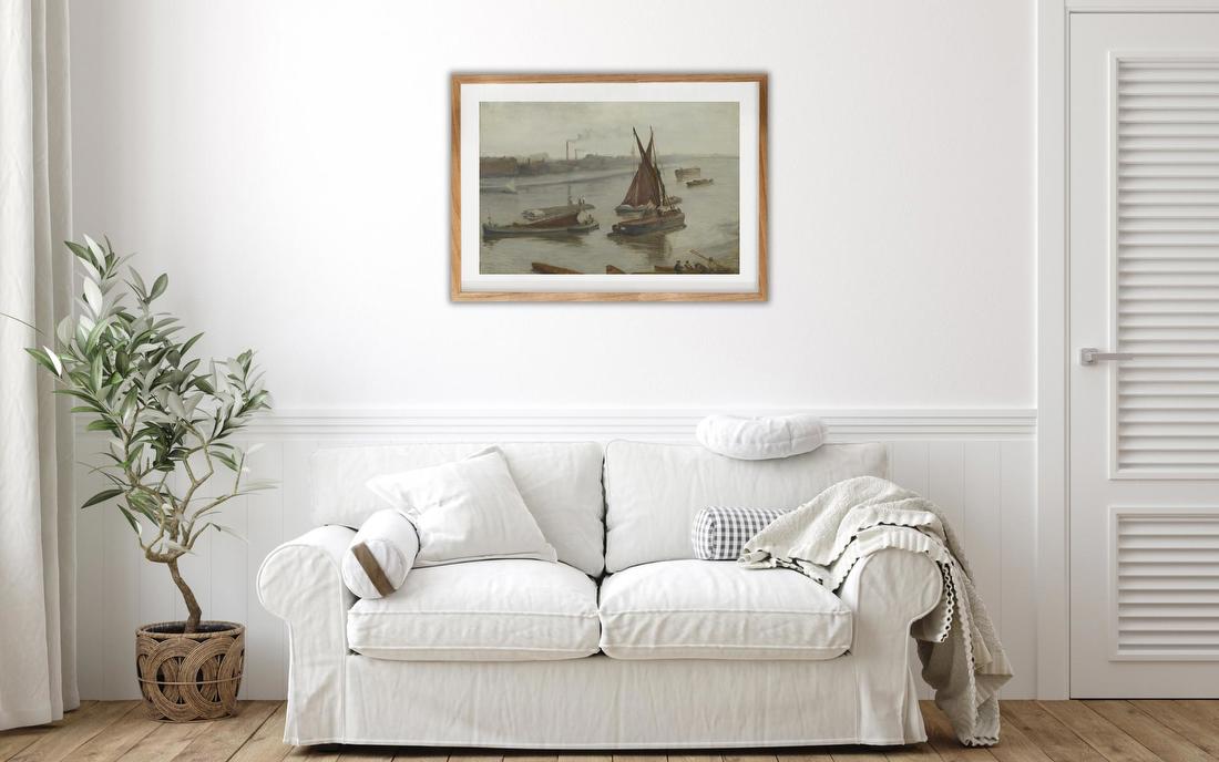 Grey and Silver: Old Battersea Reach – James McNeill Whistler