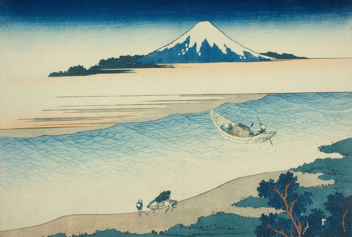 Tama River in Musashi Province – Katsushika Hokusai