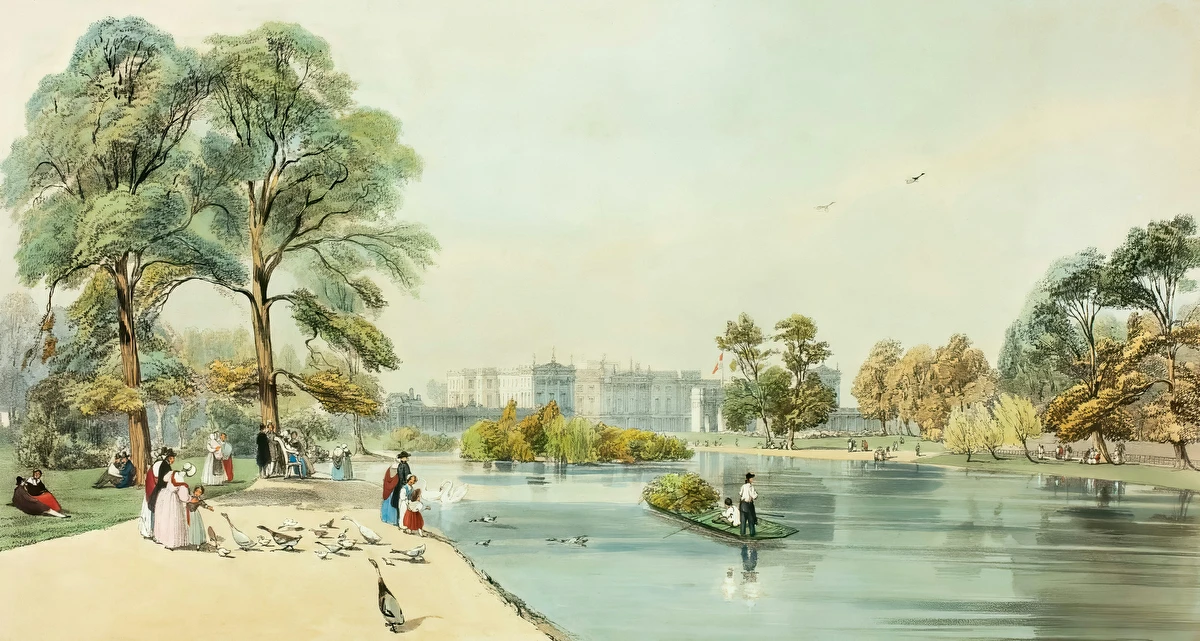 Buckingham Palace from St. James Park – Thomas Shotter Boys