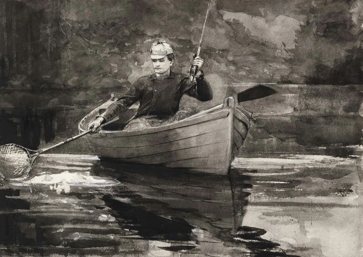 Netting the Fish – Winslow Homer