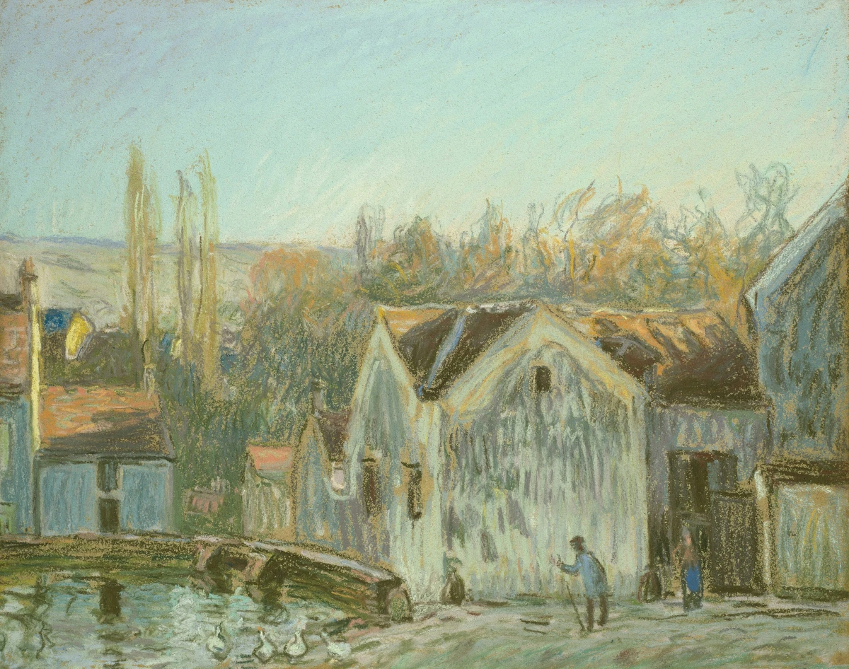 A Corner of Moret-sur-Loing – Alfred Sisley