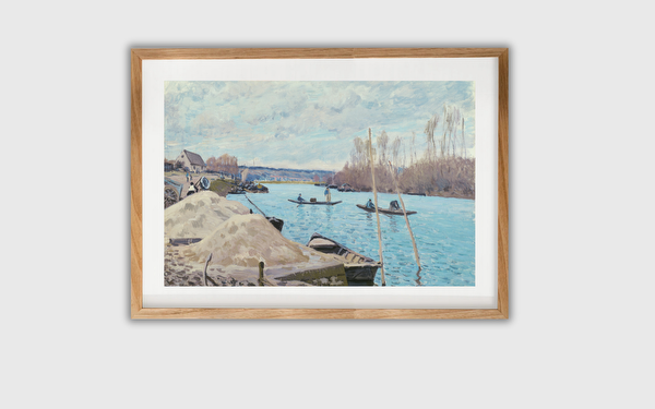 The Seine at Port-Marly, Piles of Sand