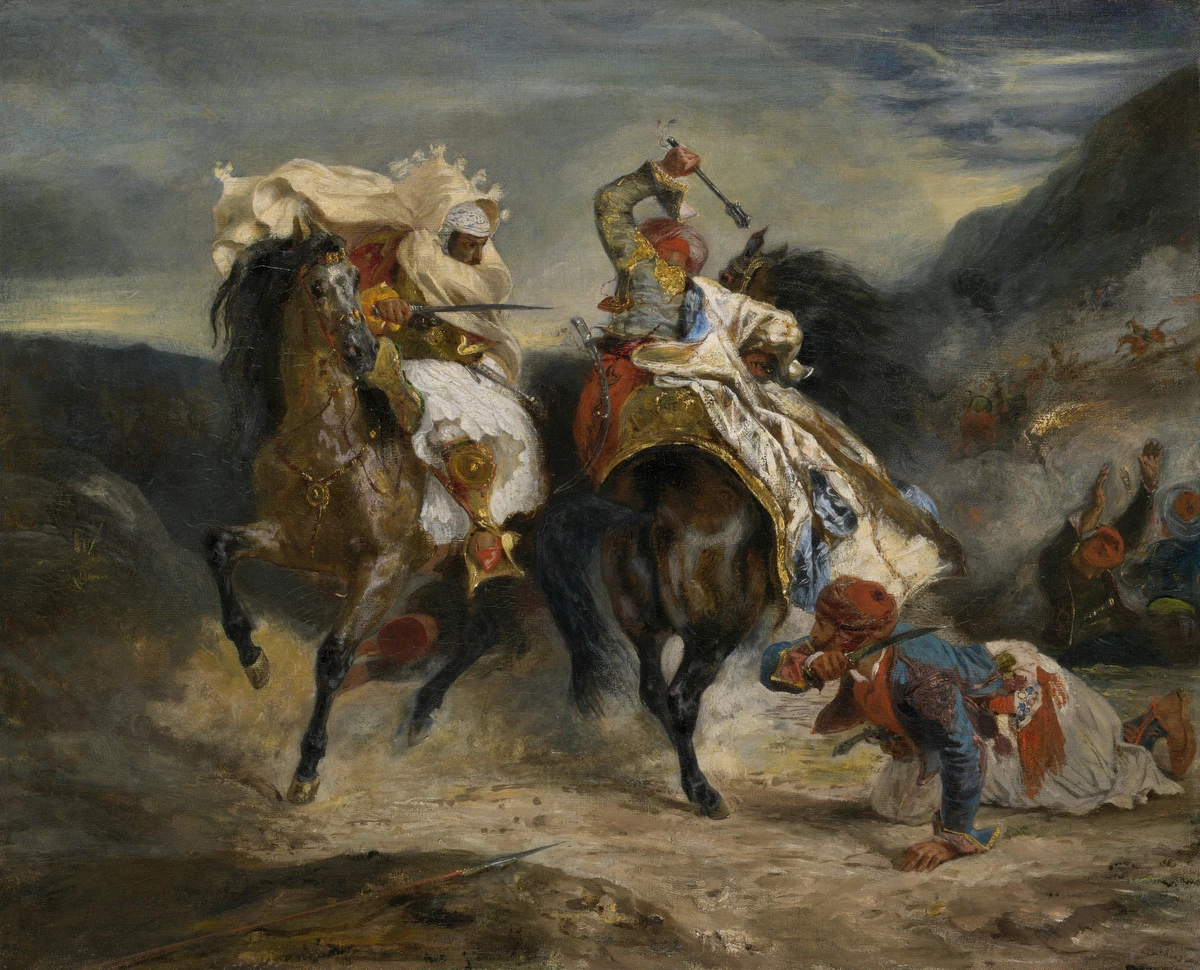The Combat of the Giaour and Hassan – Eugène Delacroix