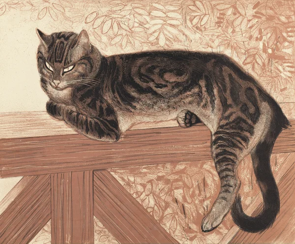Summer: Cat on a Balustrade
