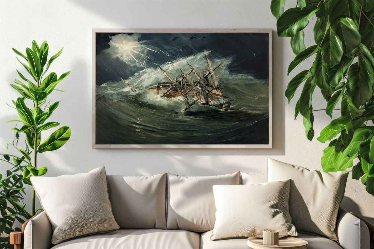 West India Hurricane – After François Louis Thomas Francia